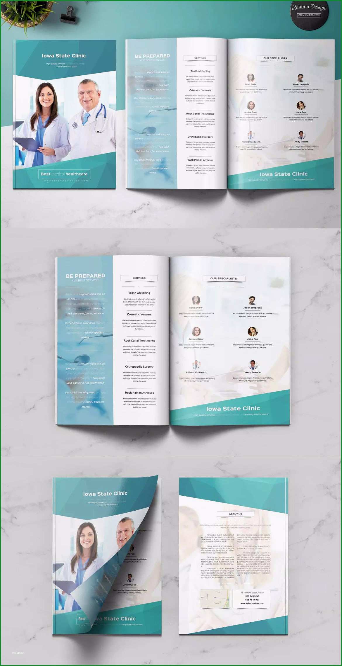 brochure template indesign