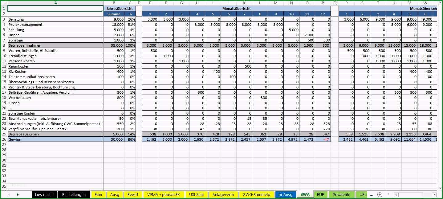 einnahmen ausgaben excel vorlage kleinunternehmer inspiration excel vorlage einnahmenuberschussrechnung eur pierre