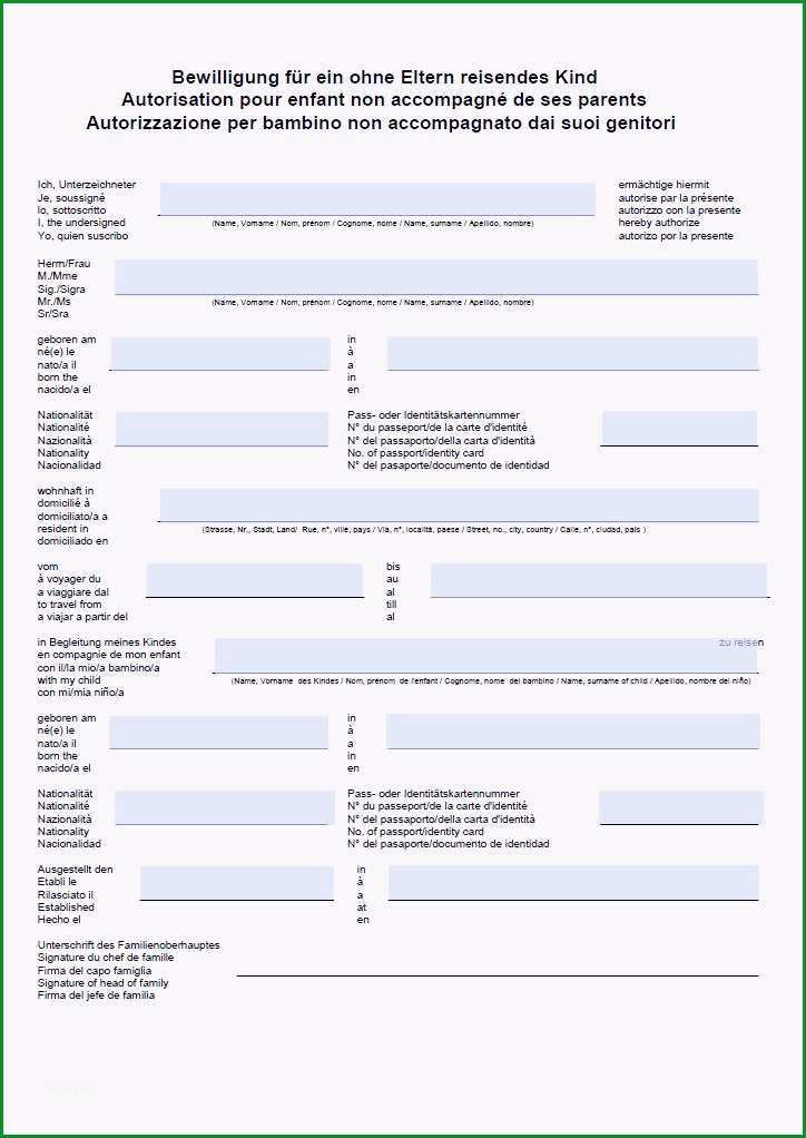 einverstaendniserklaerung fotos kindergarten vorlage reisevollmacht muster 4