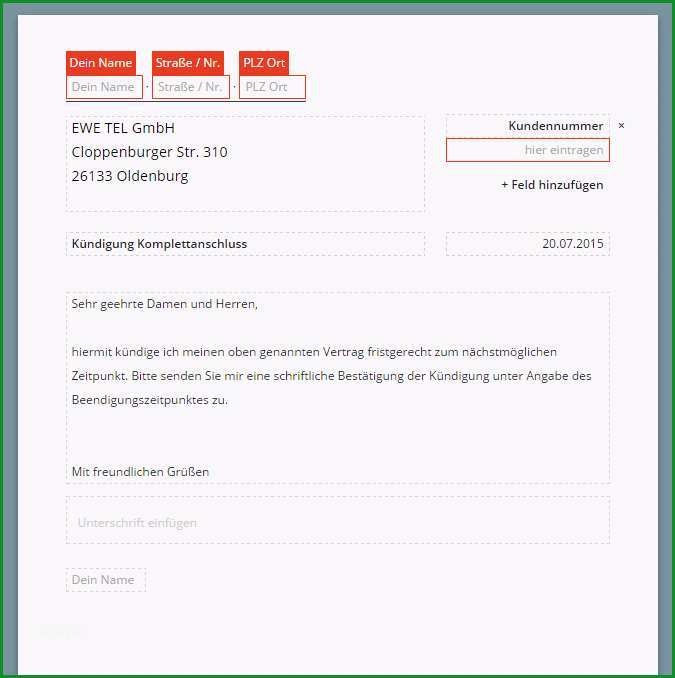 Beste Ewe Tel Dsl Kündigung Vorlage Download Chip