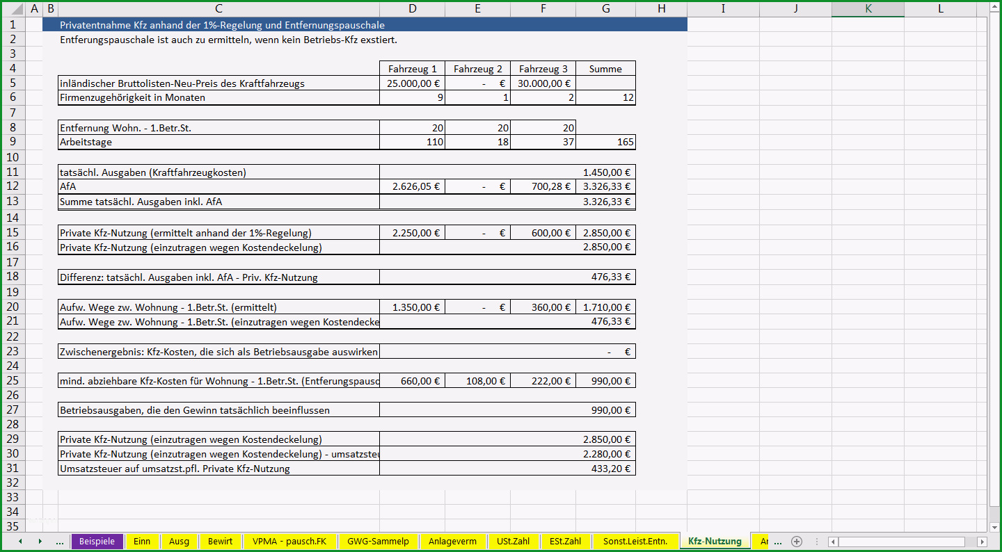 einnahmenueberschussrechnung vorlage excel openoffice