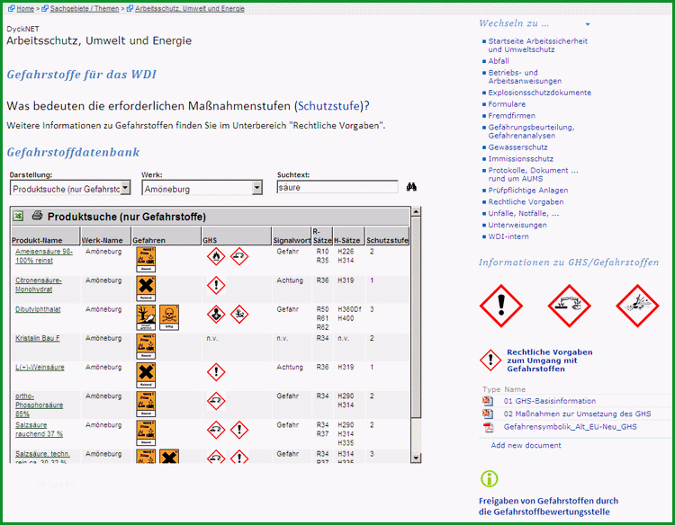 gefahrstoffkataster vorlage excel