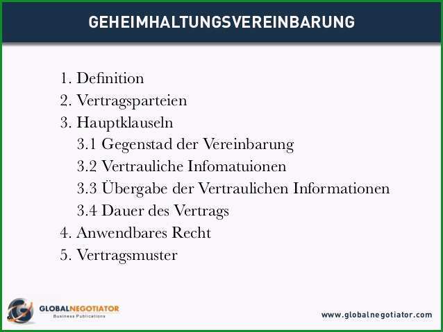 geheimhaltungsvereinbarung