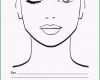 Beste Gesicht Diagramm Make Up Artist Leer Vorlage Vektor