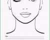 Beste Gesicht Diagramm Make Up Artist Leer Vorlage Vektor