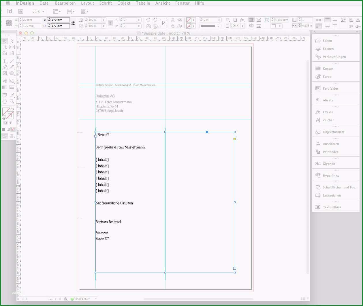 tutorial briefbogen indesign erstellen