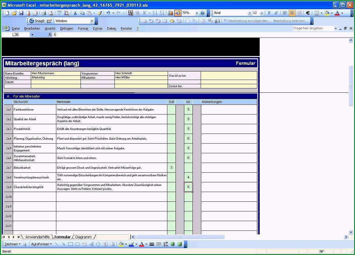 jahresgesprach mitarbeiter vorlage grosartig mitarbeitergesprach lang excel vorlage zum sofort