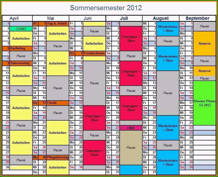 lernplan vorlage excel sus 5 lernplan erstellen