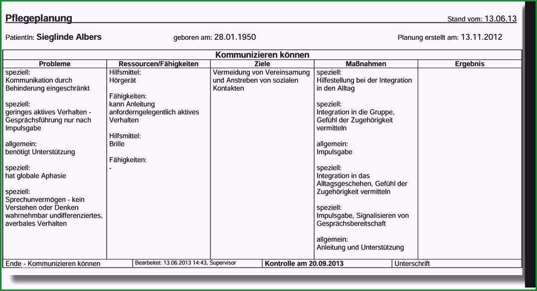 Beste Neues Pflegeplanung Muster Zum Ausdrucken