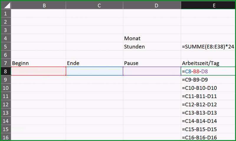 openoffice arbeitszeit berechnen