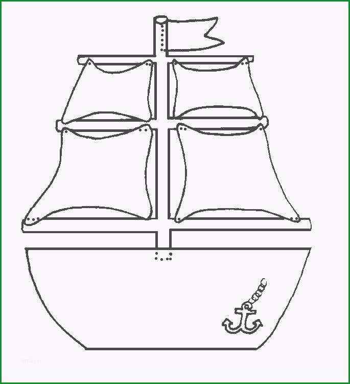 Unvergesslich Piratenschiff Basteln Vorlage 2019 1
