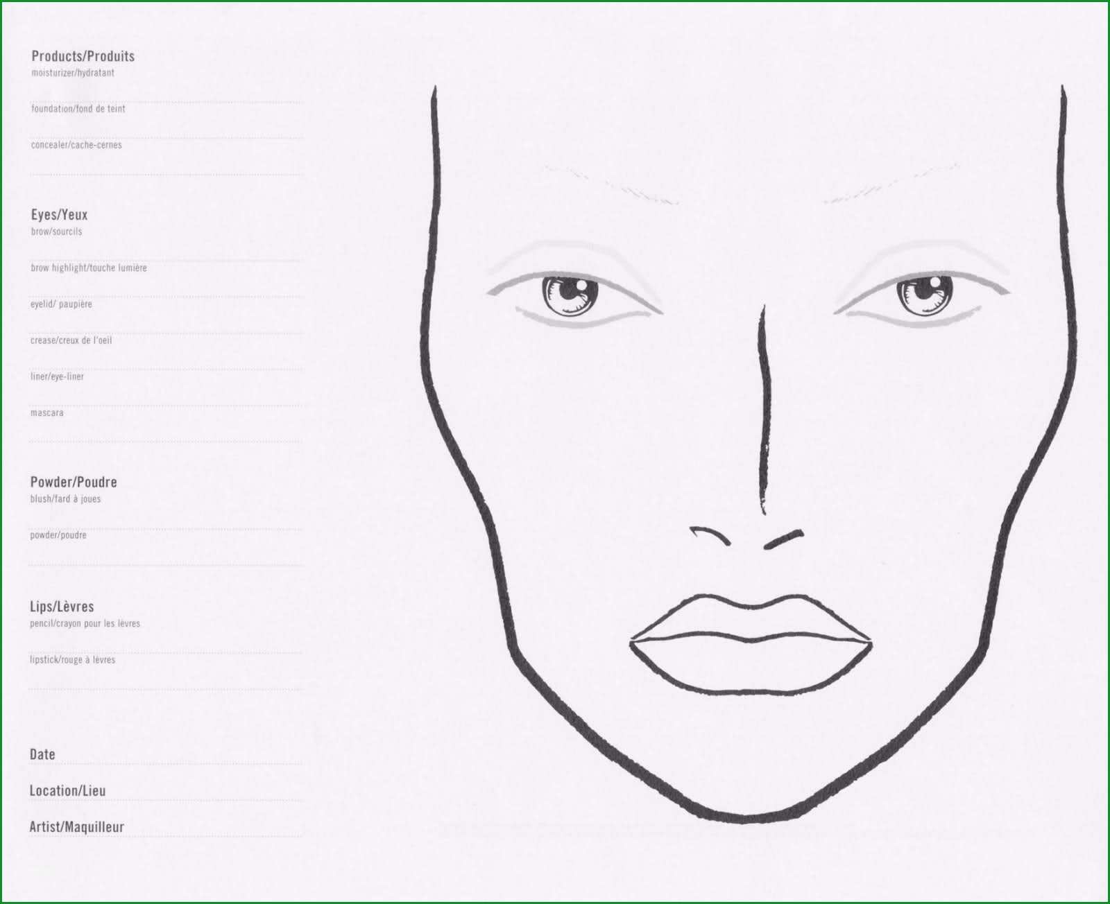 preparation for makeup job template