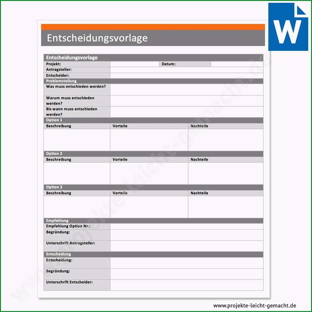 projektsteckbrief vorlage word