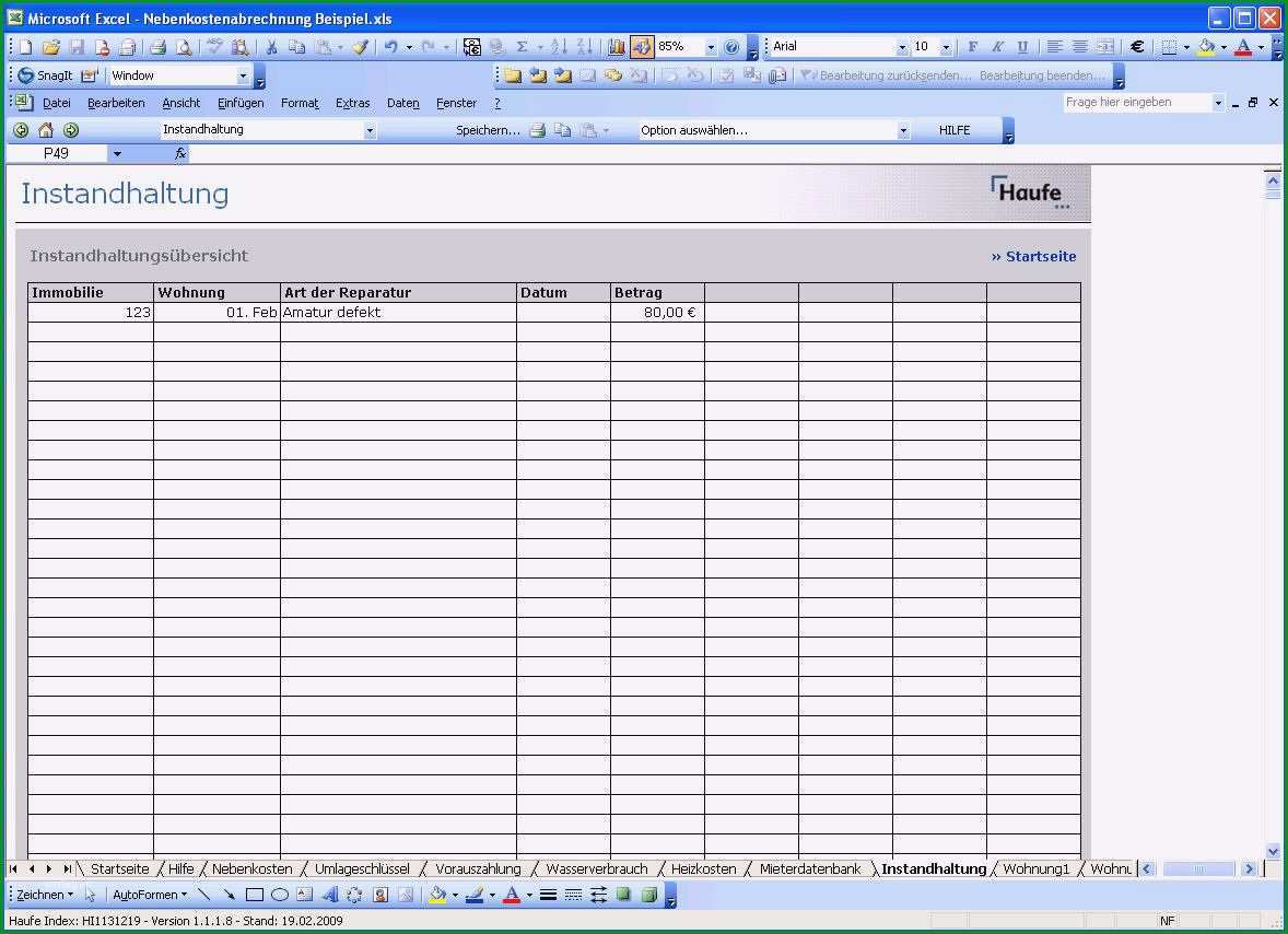 putzplan treppenhaus vorlage excel