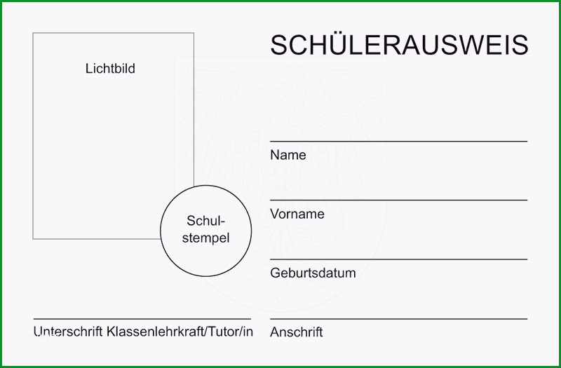 Schuelerausweis Brandenburg Scheckkartenformat