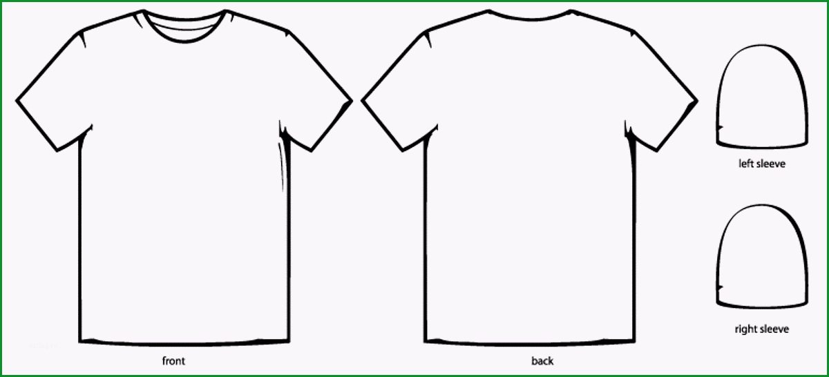 side t shirt template