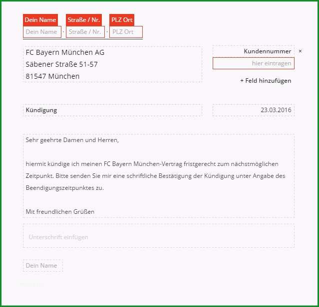 Beste Sportverein Kündigung Vorlage Download – Kostenlos – Chip