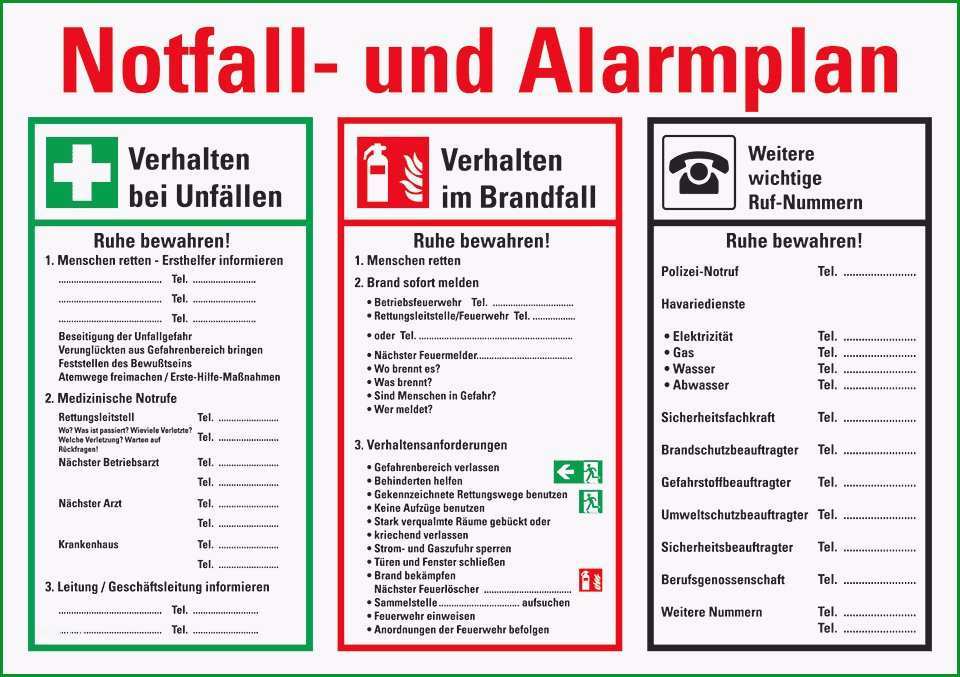 Beste Unglaubliche Alarmplan Vorlage