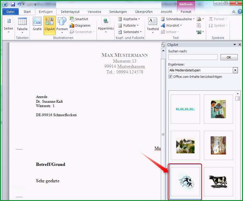 word vorlage brief mit fenster briefkopf mit microsoft word erstellen 2