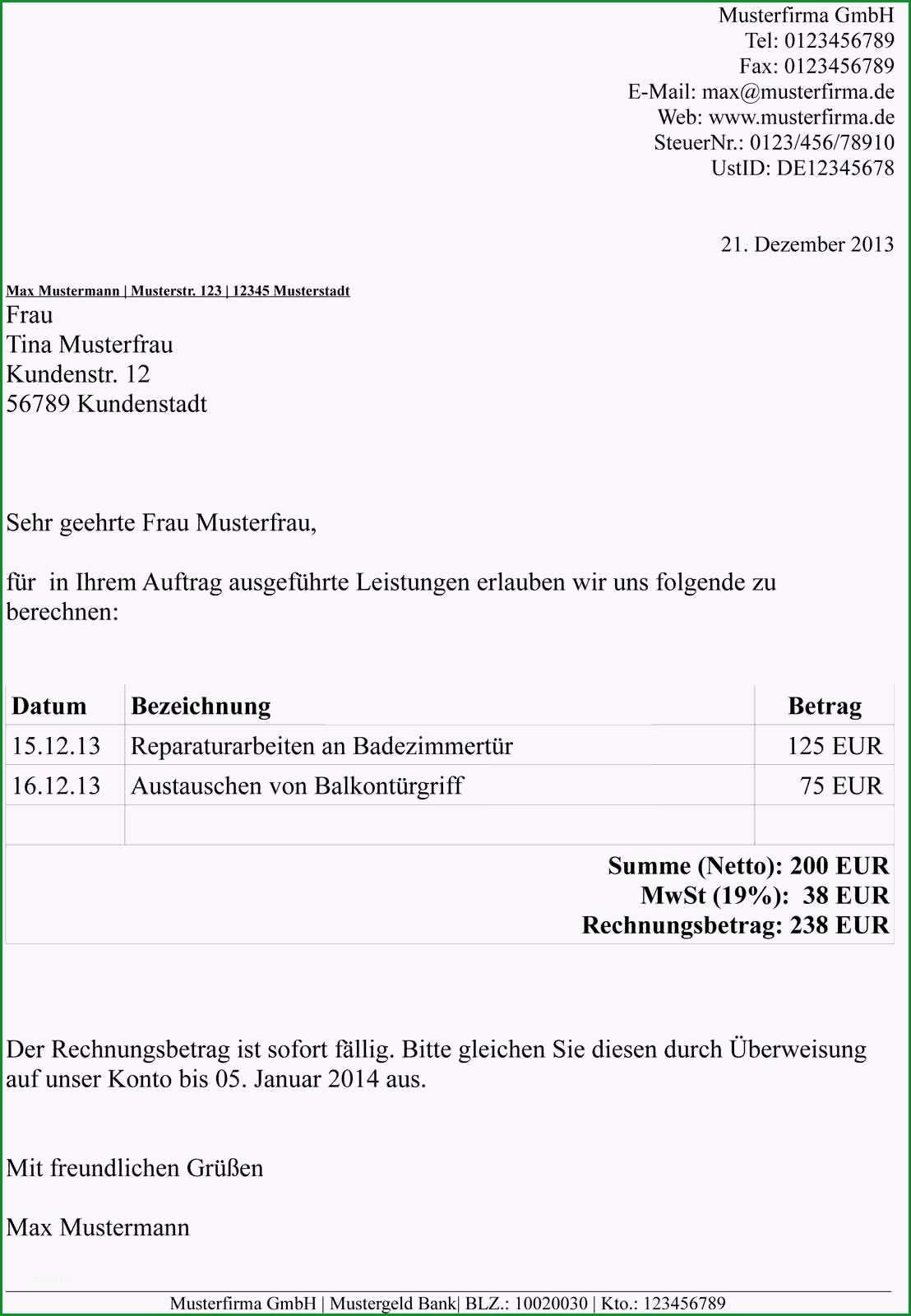 14 restaurant rechnung vorlage