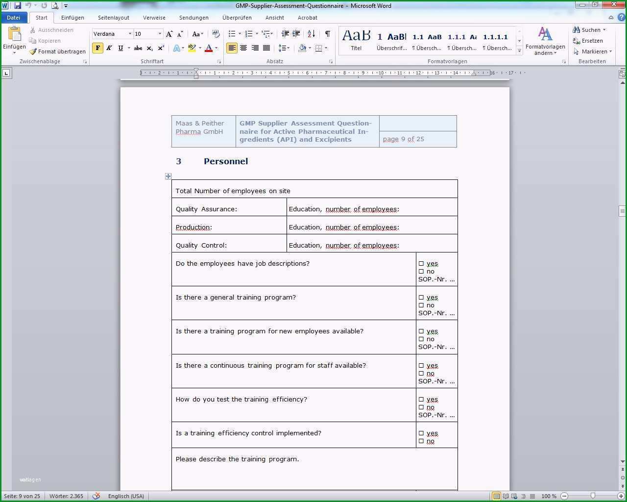 20 fragebogen vorlage word 2010