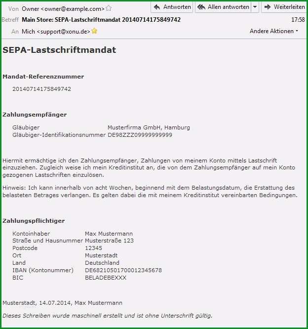 sepa lastschriftmandat vorlage pdf