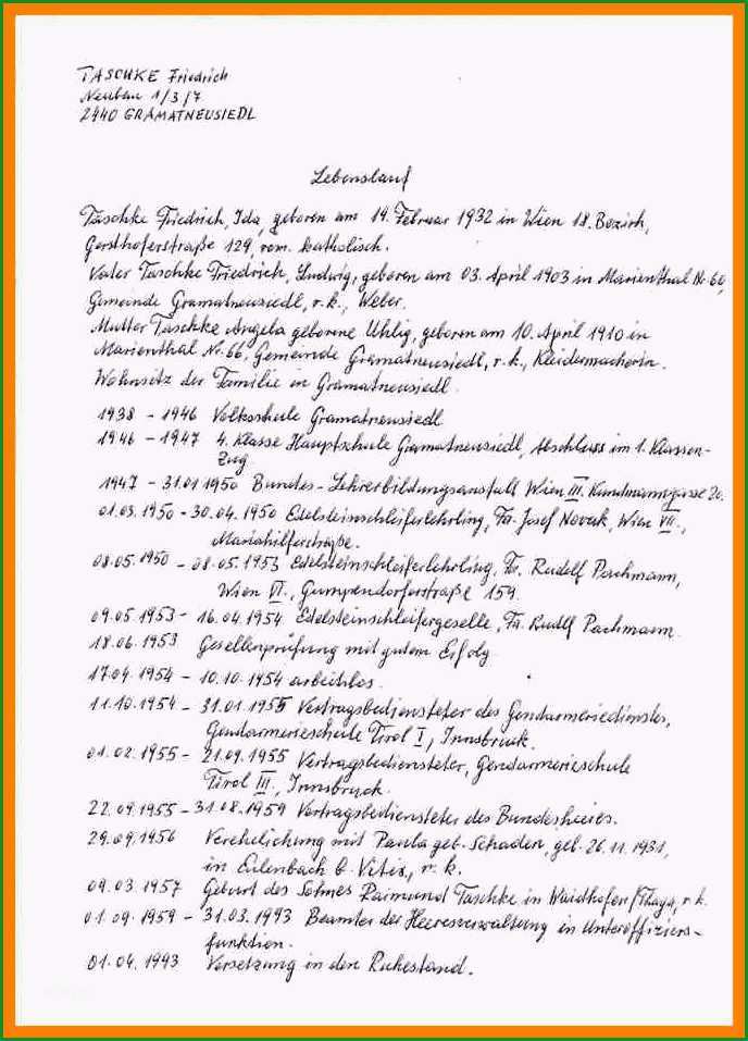 7 8 handschriftlicher lebenslauf einbrgerung auterive31handgeschriebener lebenslauf vorlage