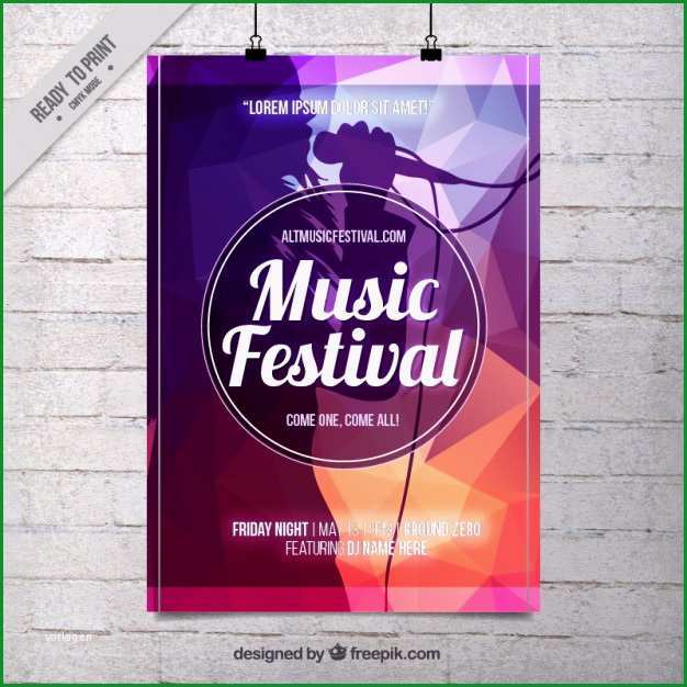 abstrakte musik festival plakat vorlage