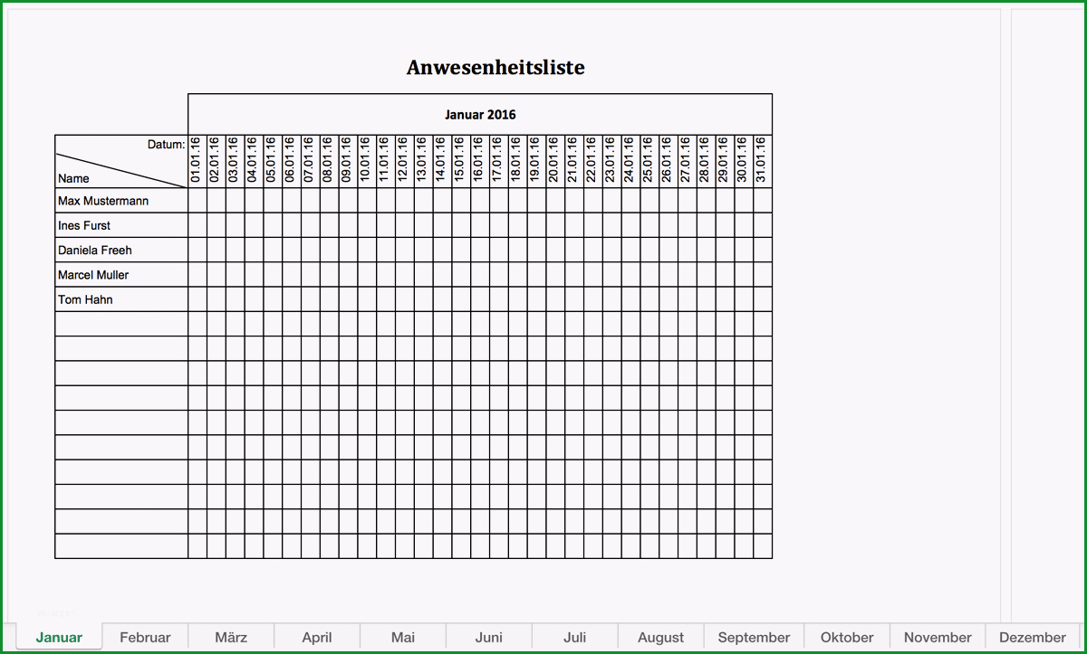 anwesenheitsliste 2016