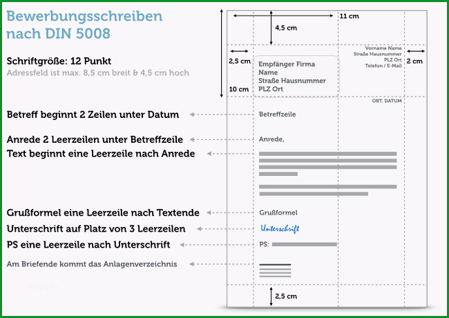 bewerbung din 5008