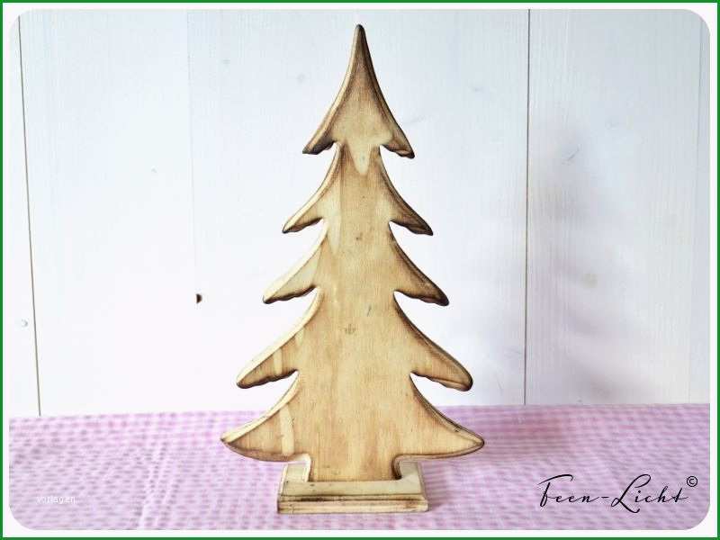 Einzahl Deko Objekte Tannenbaum Holz Christmas Ii