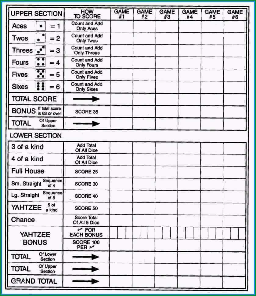 druckbare kniffel vorlage excel