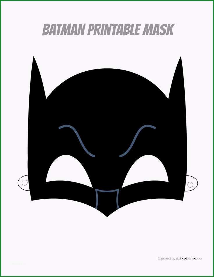 batman maske vorlage