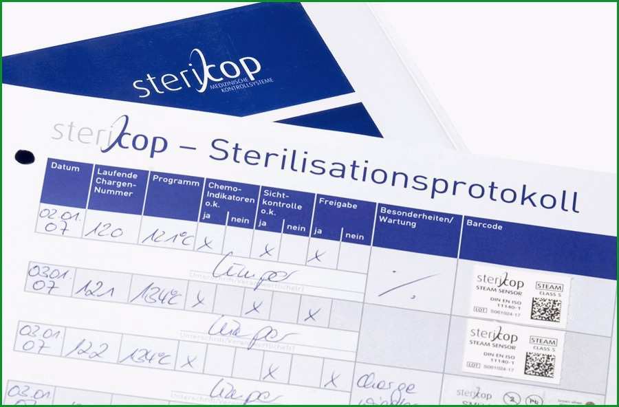 Einzahl Dokumentation Sterilisation Vorlage – Industriewerkzeuge