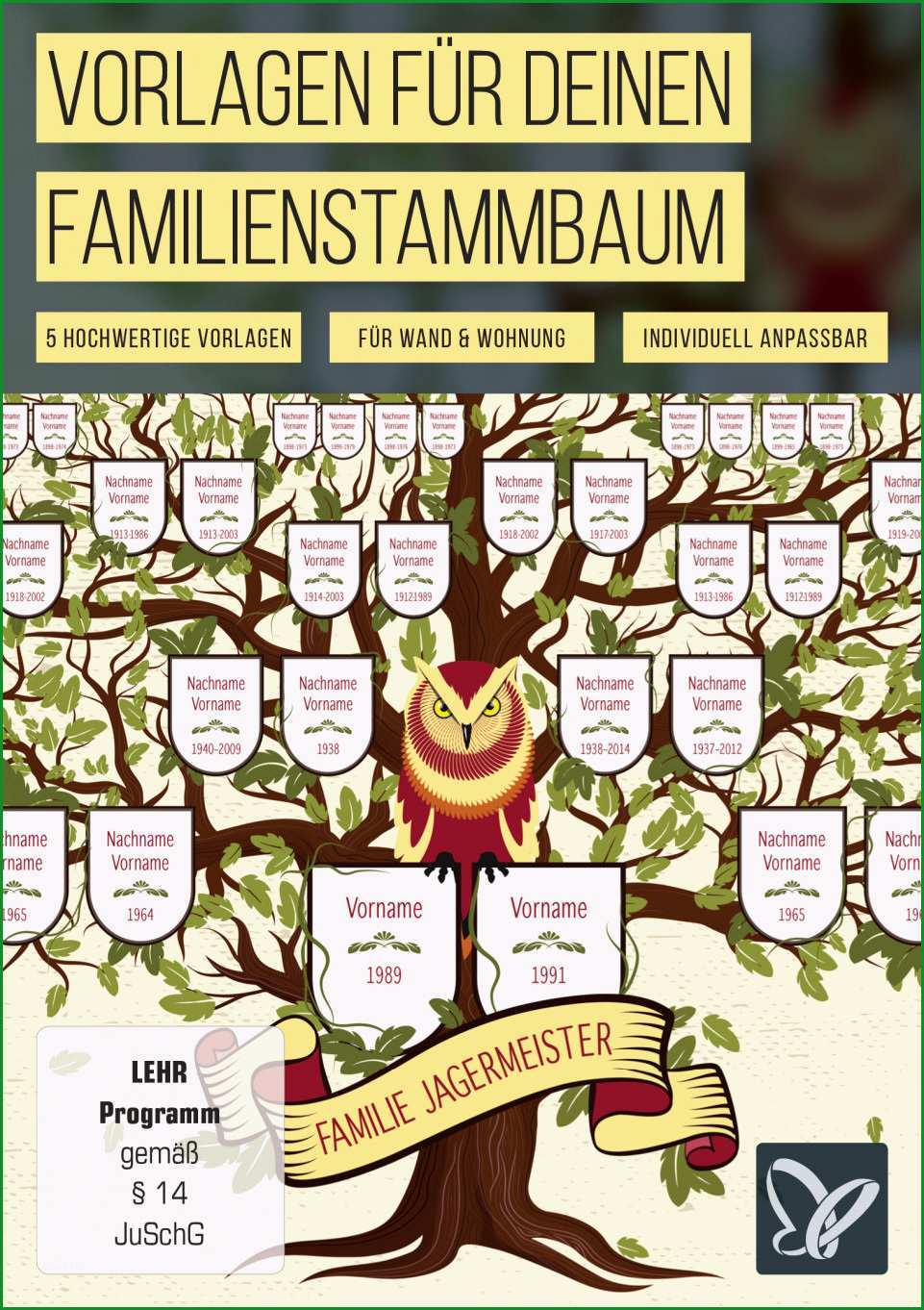 illustrativegrossflaechige vorlagen fuer deinen familienstammbaum 501