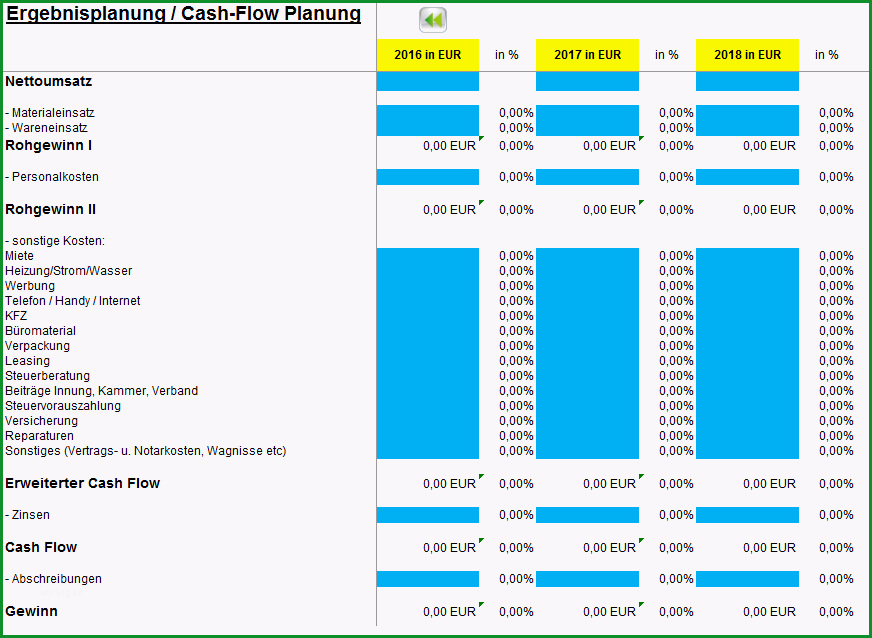 Finanzplan Tool