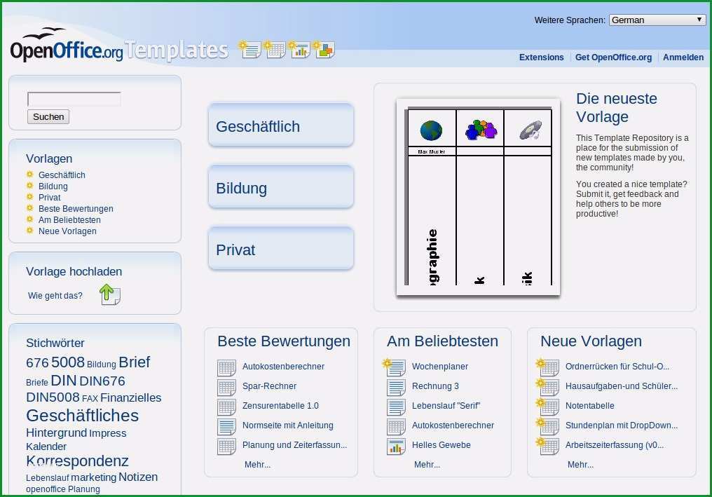 flyer vorlagen open office