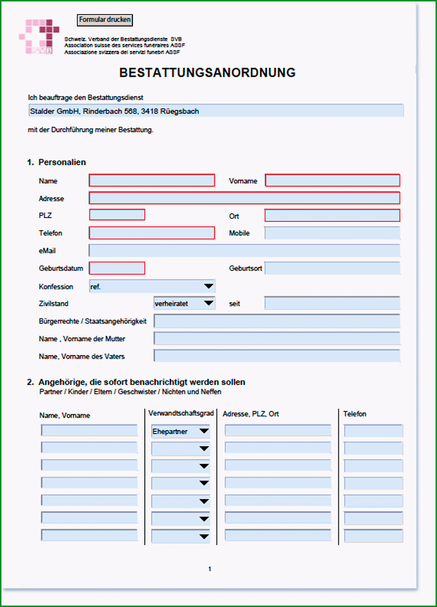 rechtliche formulare