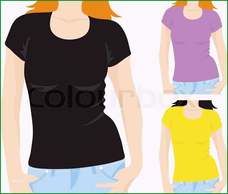 frauen t shirt vorlage vector vektor