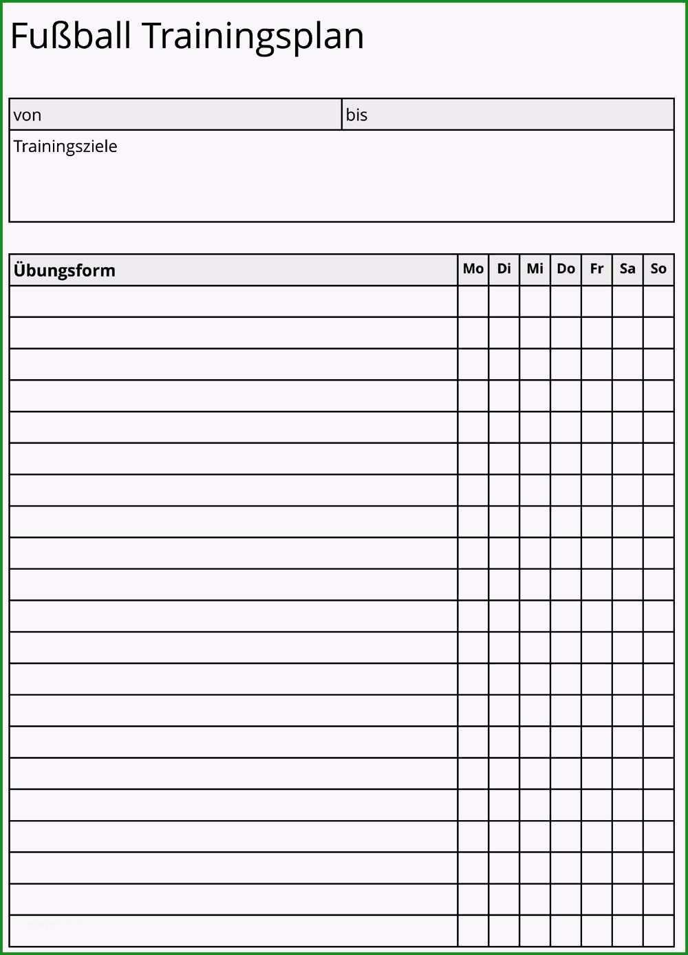 fusball aufstellung vorlage excel erstaunliche besten 25 trainingsplan fussball ideen auf pinterest