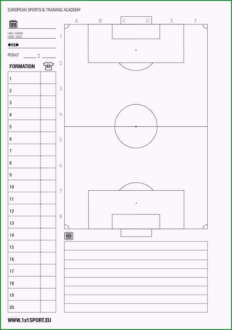 fusball aufstellung vorlage excel schon playbook fussball ⇨ das notizbuch fur echte trainer