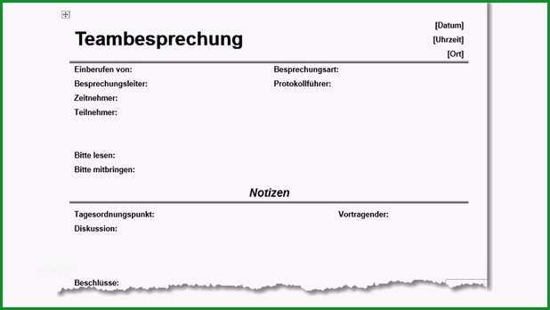 gesprachsprotokoll vorlage word