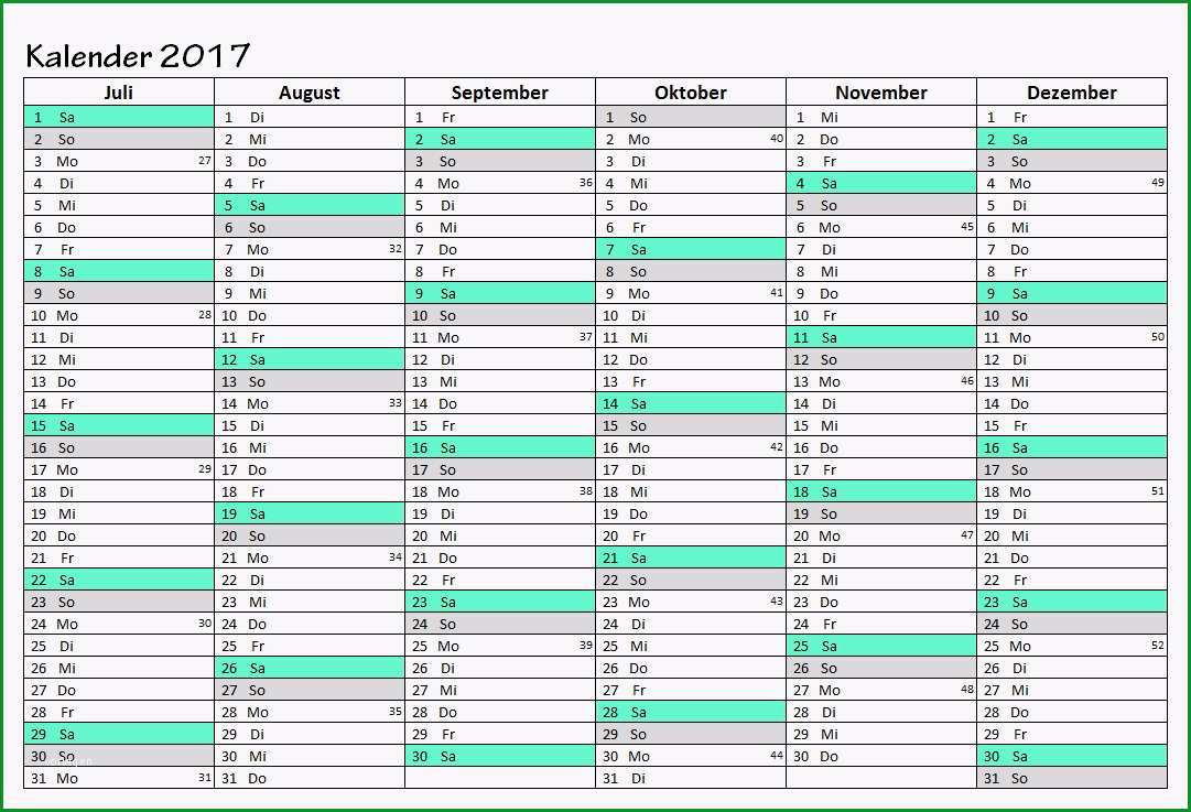 kalender 2017
