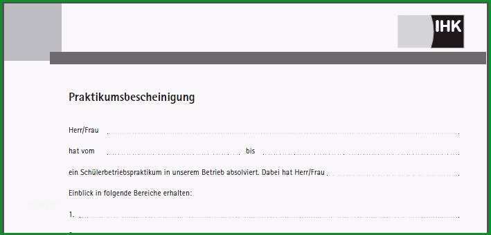 kostenlose vorlage einer praktikums bescheinigung