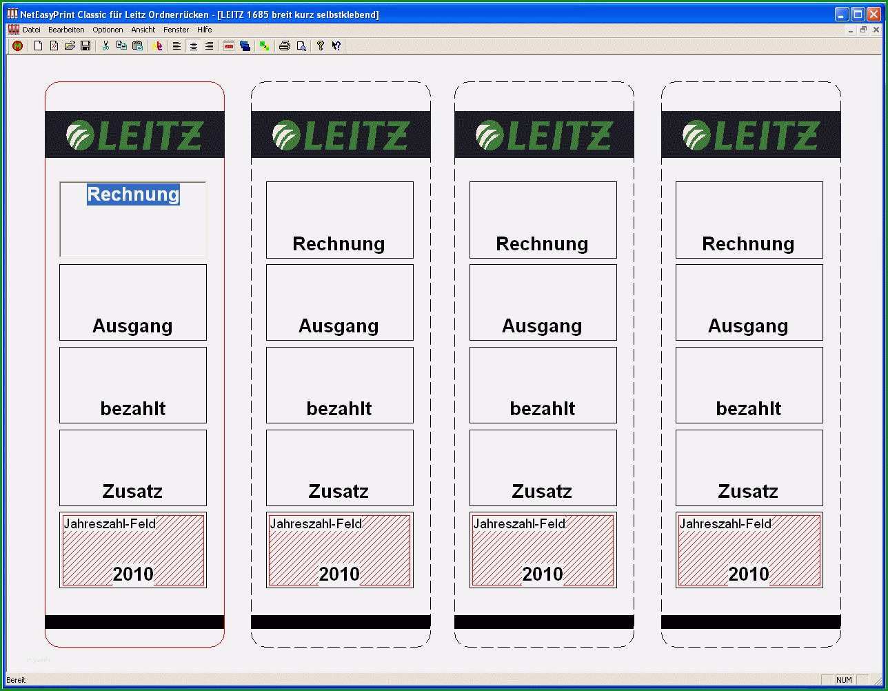 Einzahl Leitz ordner Etiketten Vorlage Word 2010 Schönste