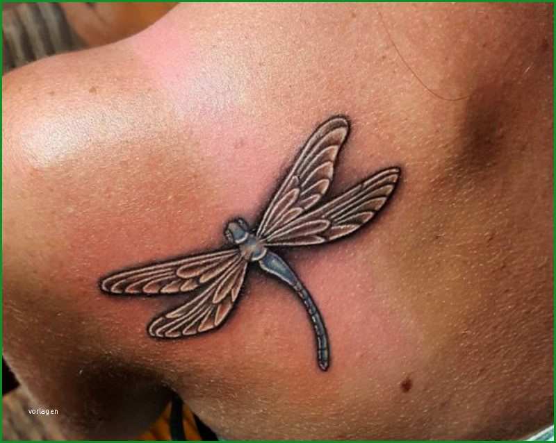 Einzahl Libelle Tattoo – Symbolische Bedeutung Und originelle Ideen