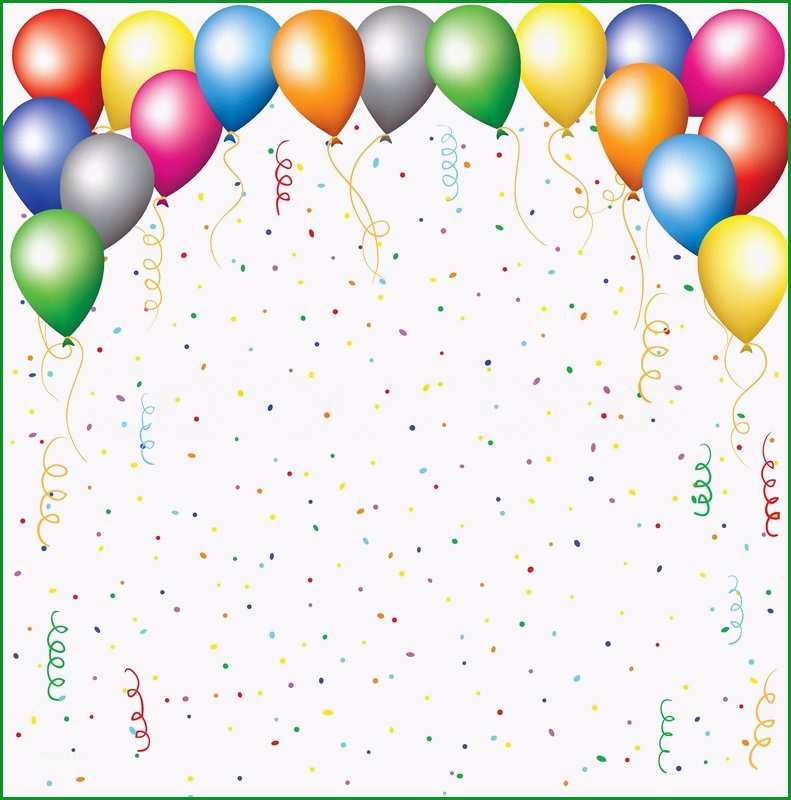 luftballons konfetti und serpantine vektor