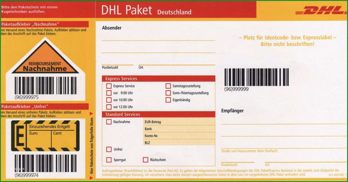 dhl paketschein ausdrucken