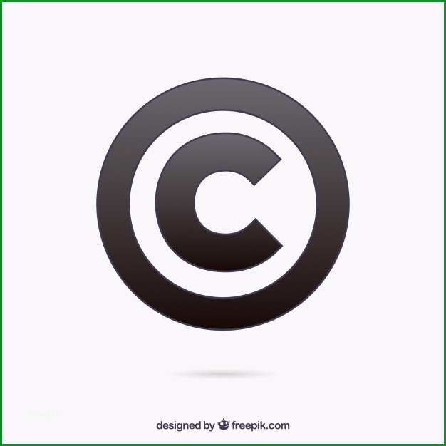 moderne copyright symbol vorlage