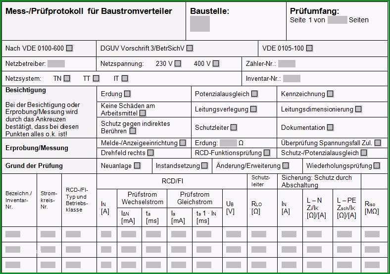 notwendige pruefungen an baustromverteilern